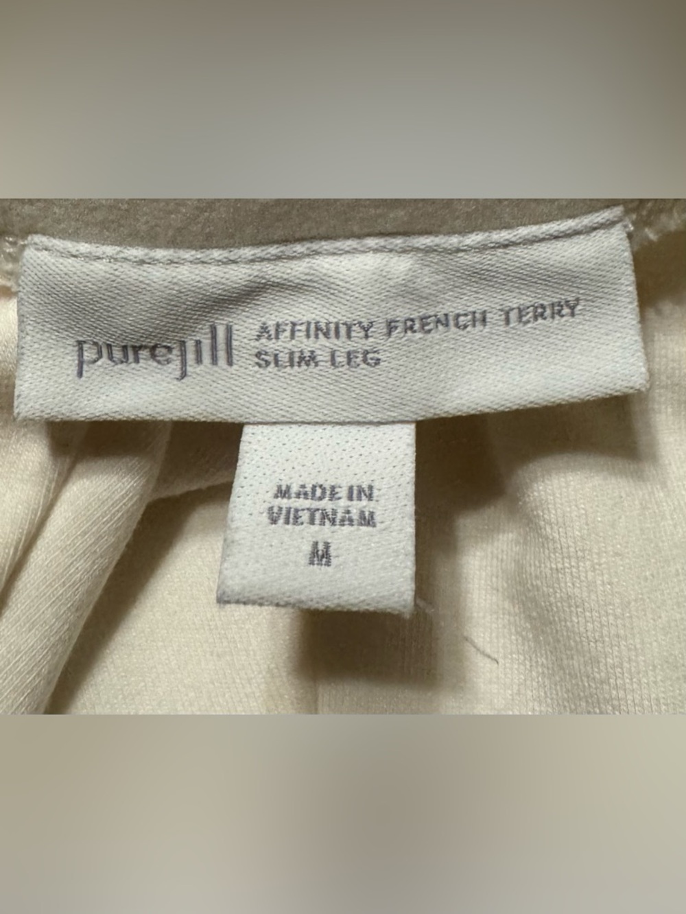 Pure Jill Cream Straight-Leg Women's Pull-On Pants, Medium.NWOT - Picture 2 of 10